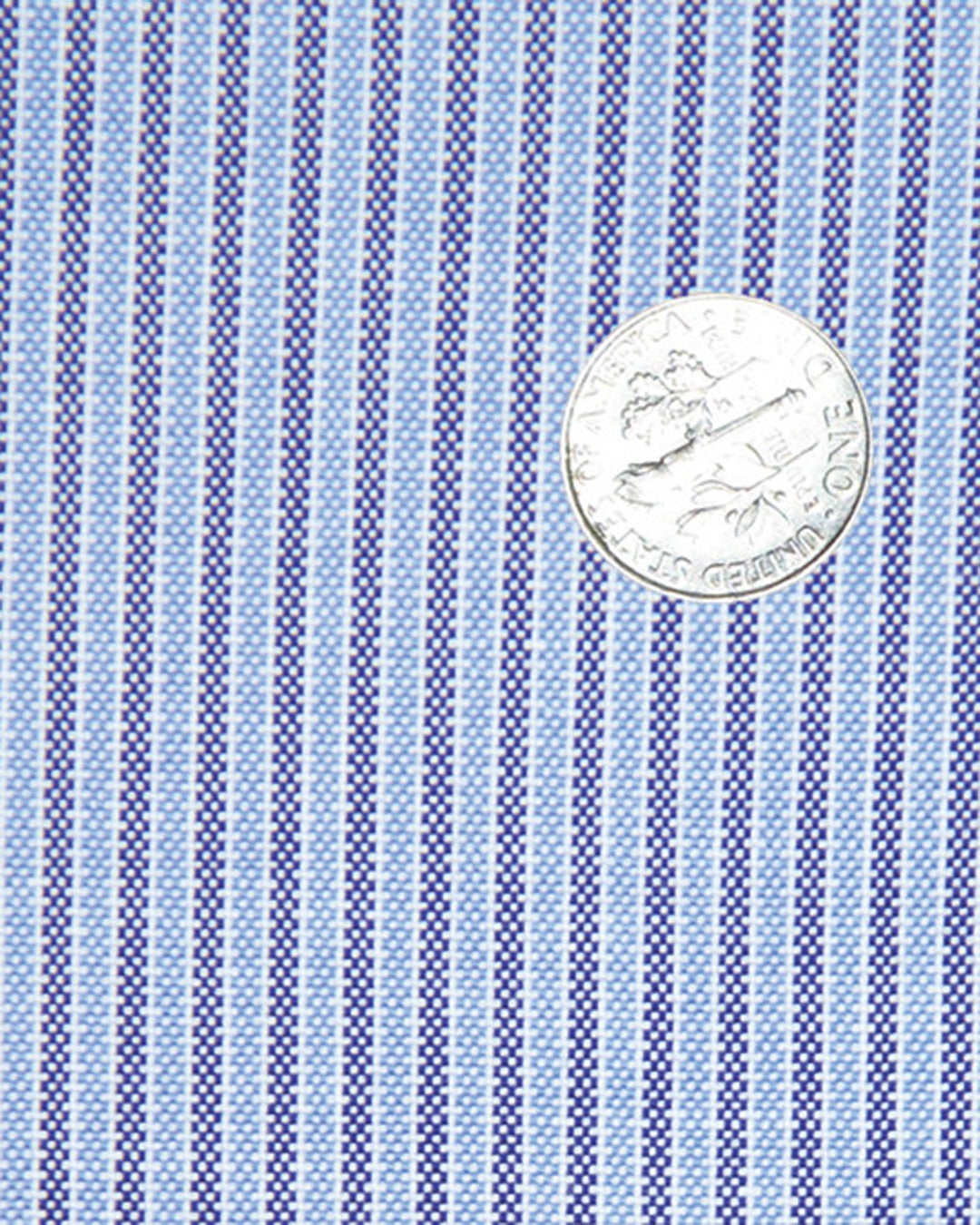 Navy Blue Stripes on White - 4