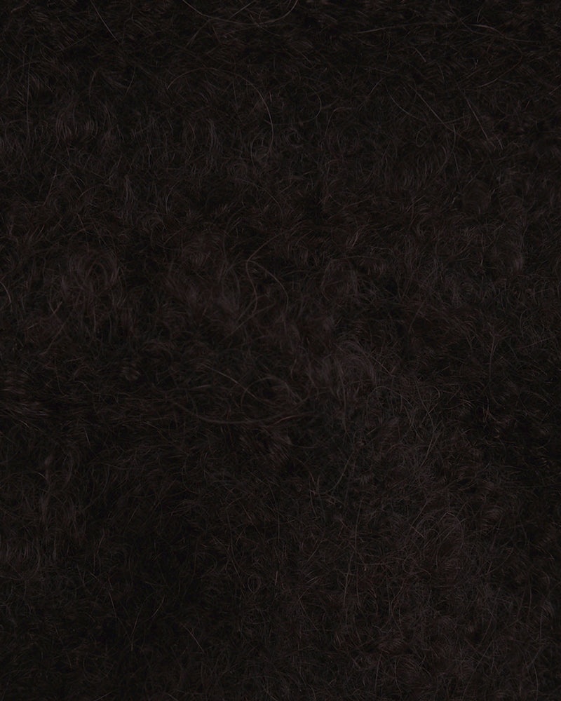 EThomas: Dark Brown Slubby Mohair