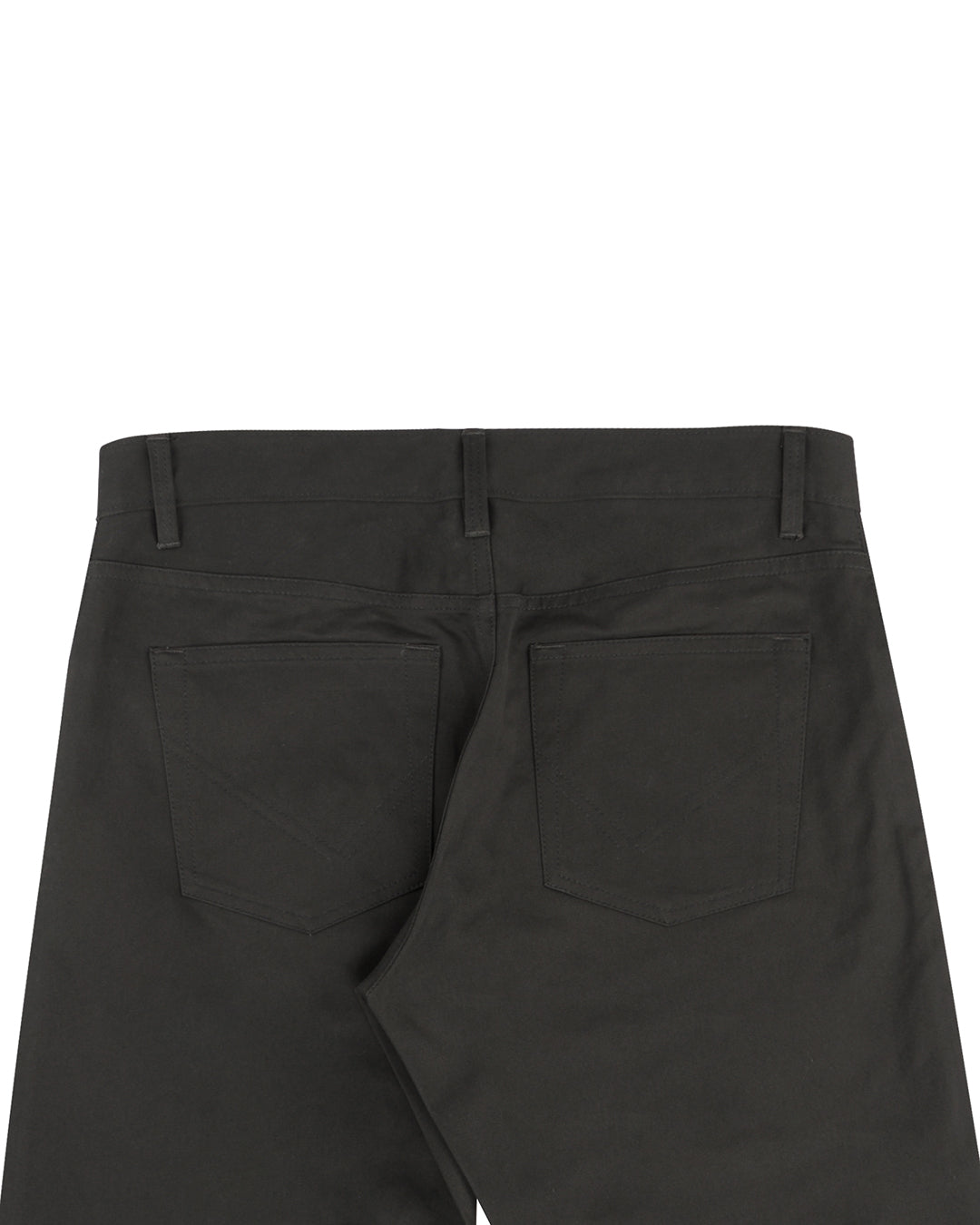 Faded Black Cotton Twill Jeans - 4