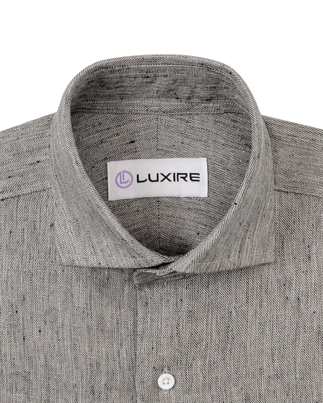 Linen: Raw Slubby Ecru Black - 2