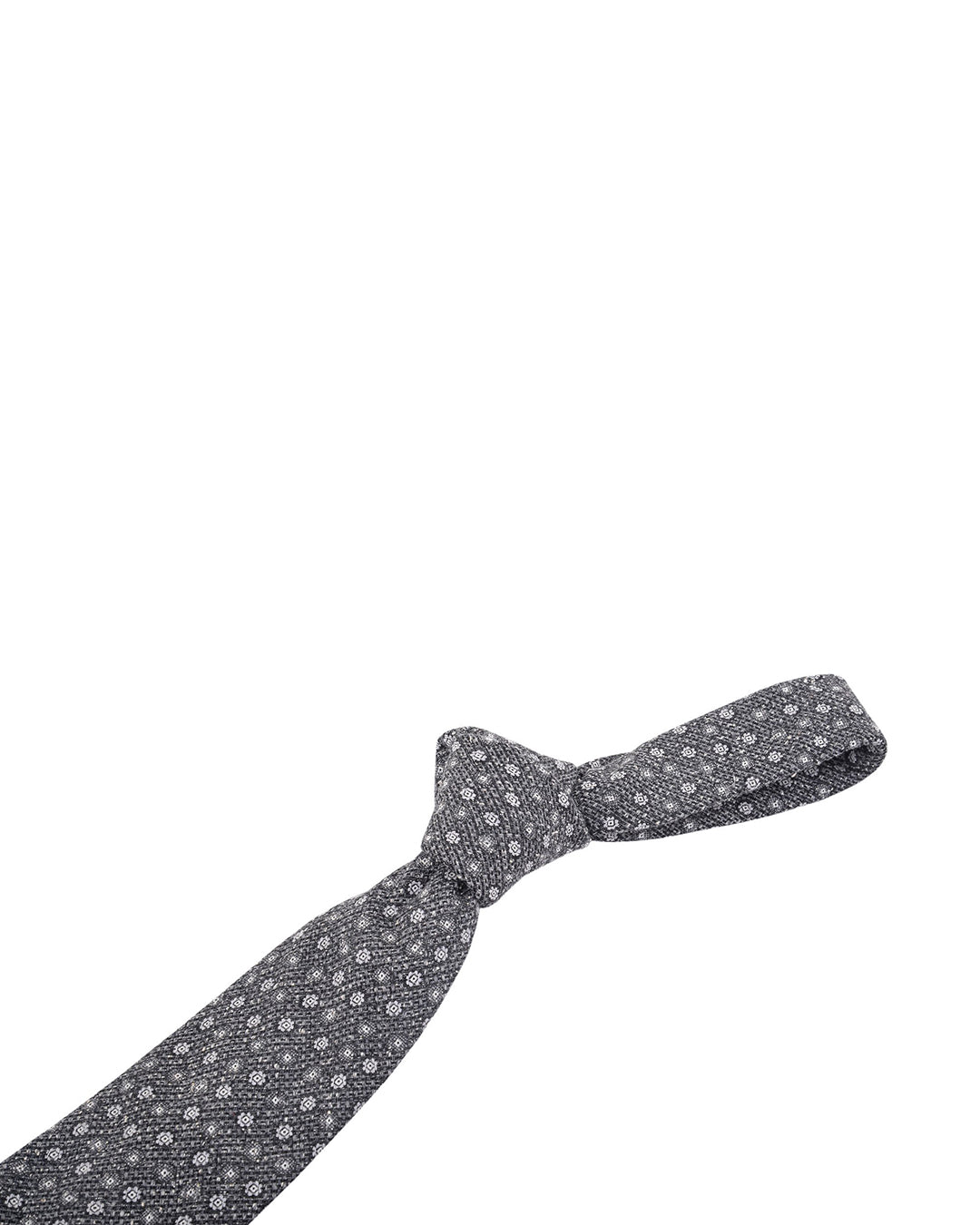 Grey Floral Tie - 1