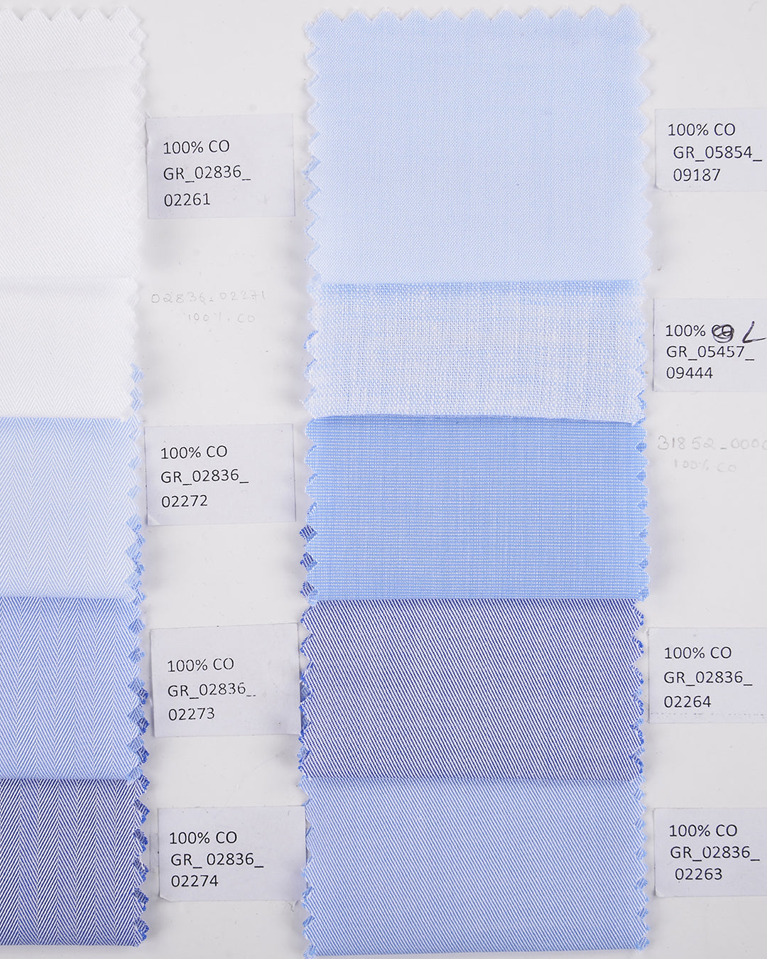 Grandi and Rubinelli Baby Blue Herringbone - 4