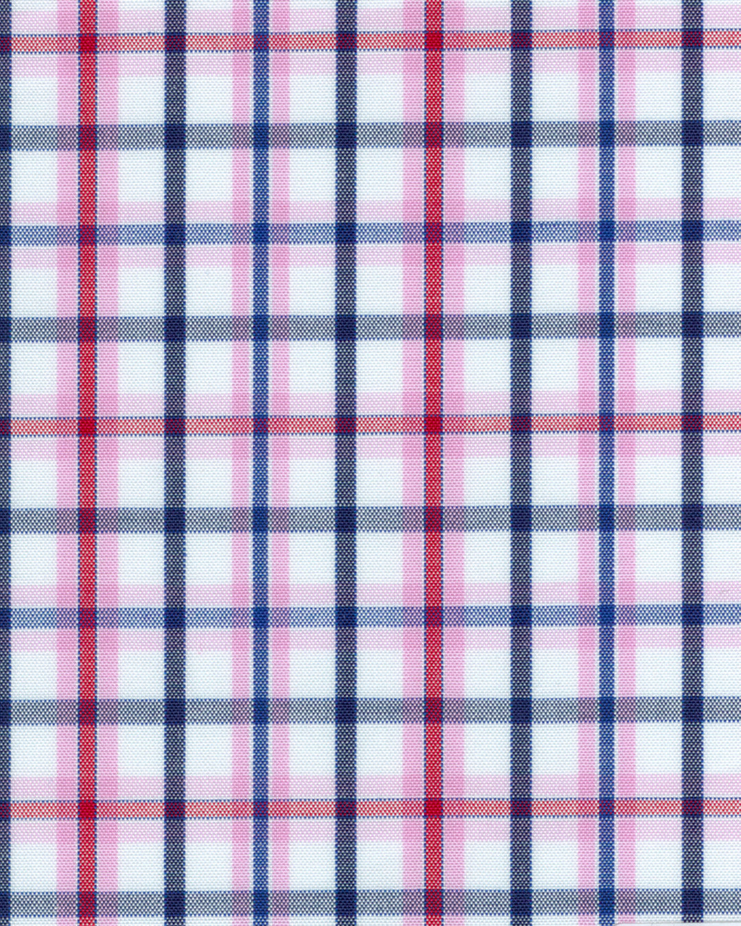 Red Pink Navy Shadow Tattersall - 4