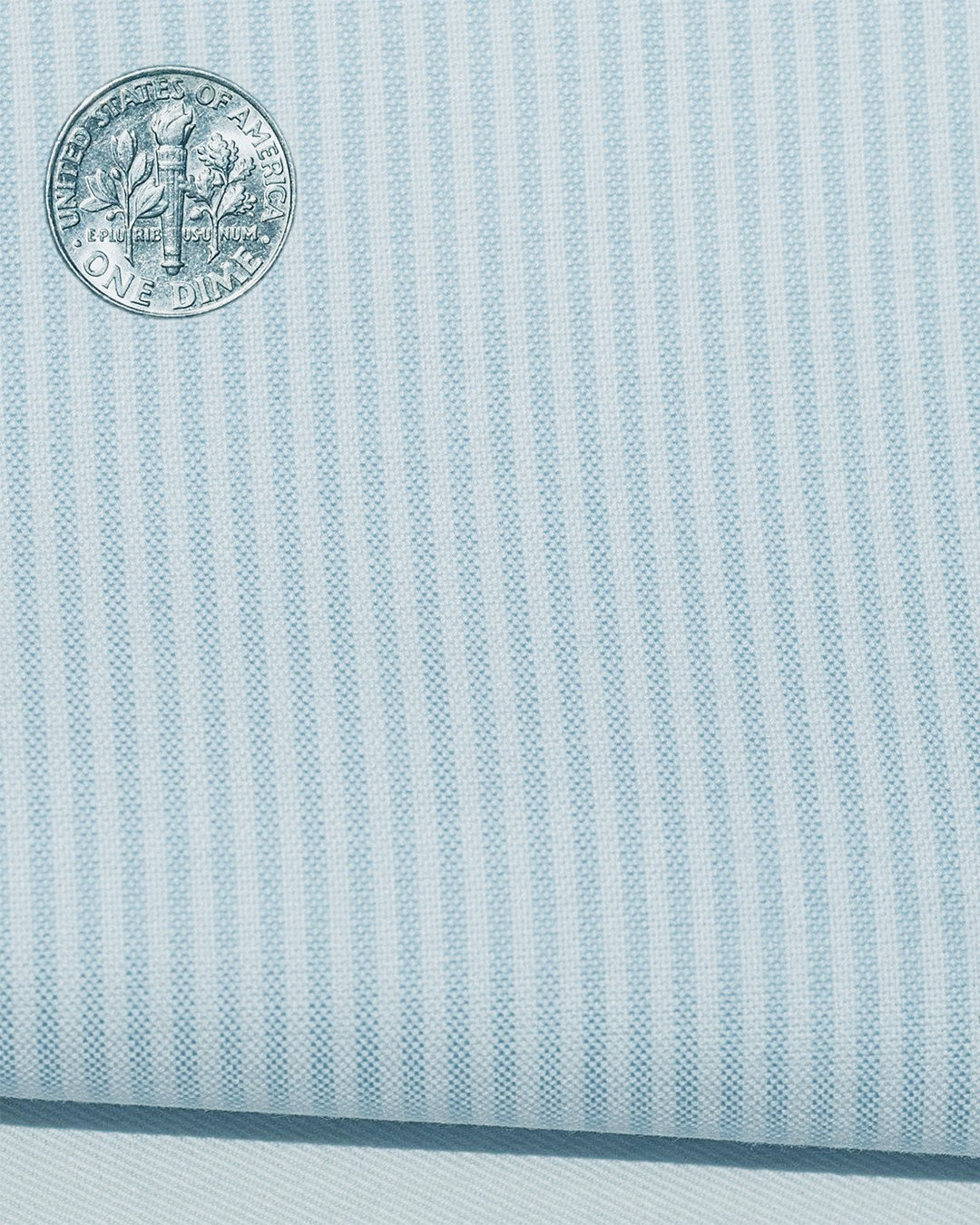Pale Blue Dress Stripes Oxford - 4