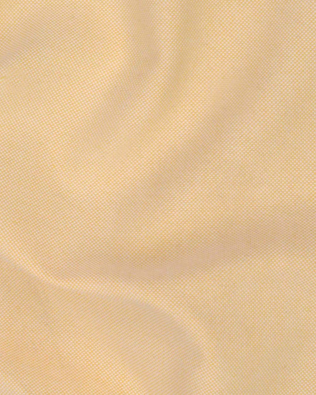 Wrinkle Free Travel Oxford: Egg Nog Yellow - 4