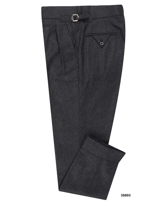 Holland Sherry Classic Worsted Flannel Dark Charcoal Flannel