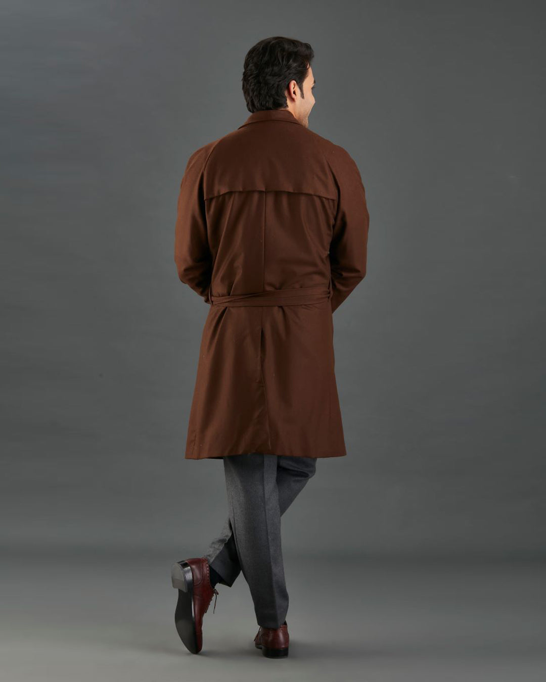 VBC Coffee Brown Flannel Over Coat - 8