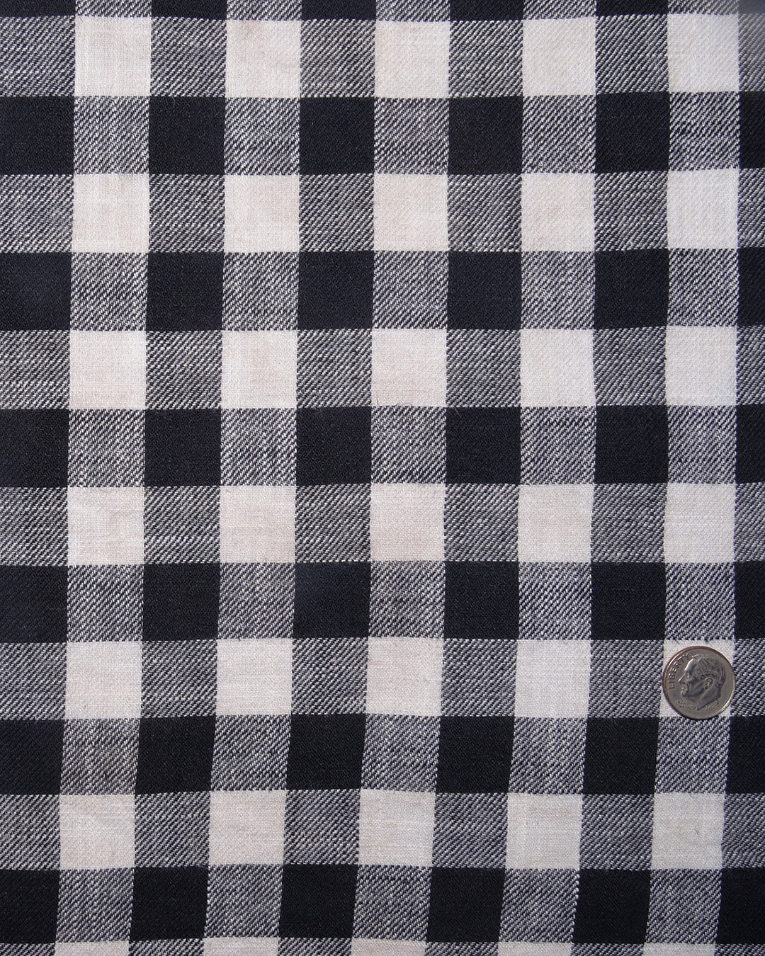 Black White Macro Gingham Checks - 4