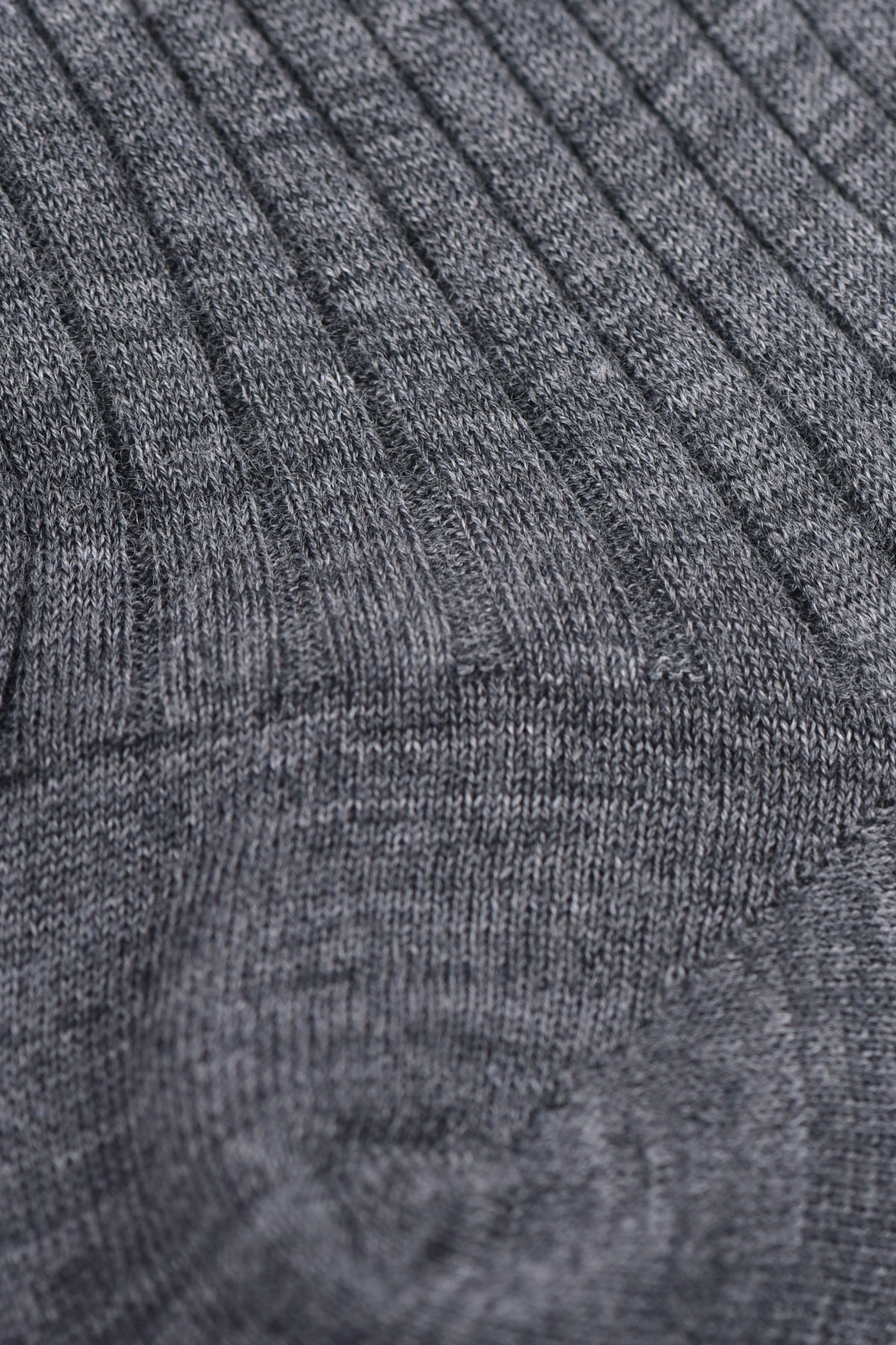 Bresciani  Wool  Socks-Grigio Medio - 2