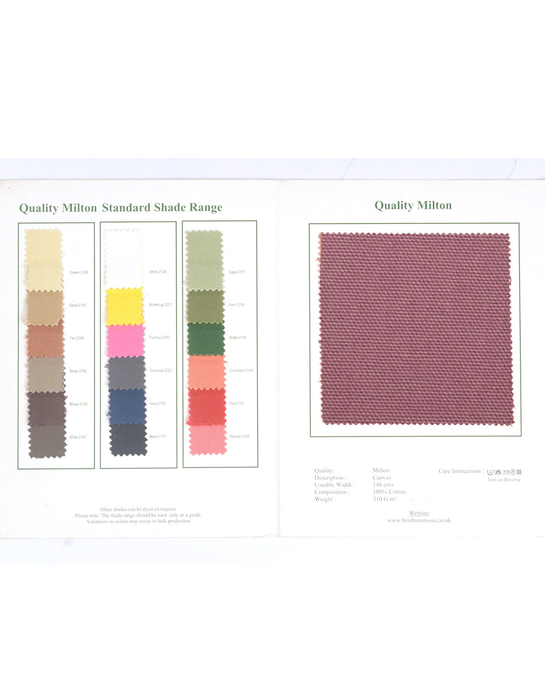 Brisbane Moss Salmon Pink Canvas - 3