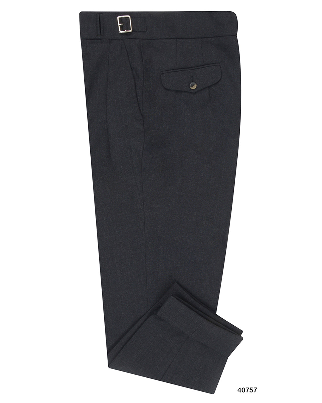Minnis Fresco III  Pants: 3 Ply Plain Dark Grey - 1