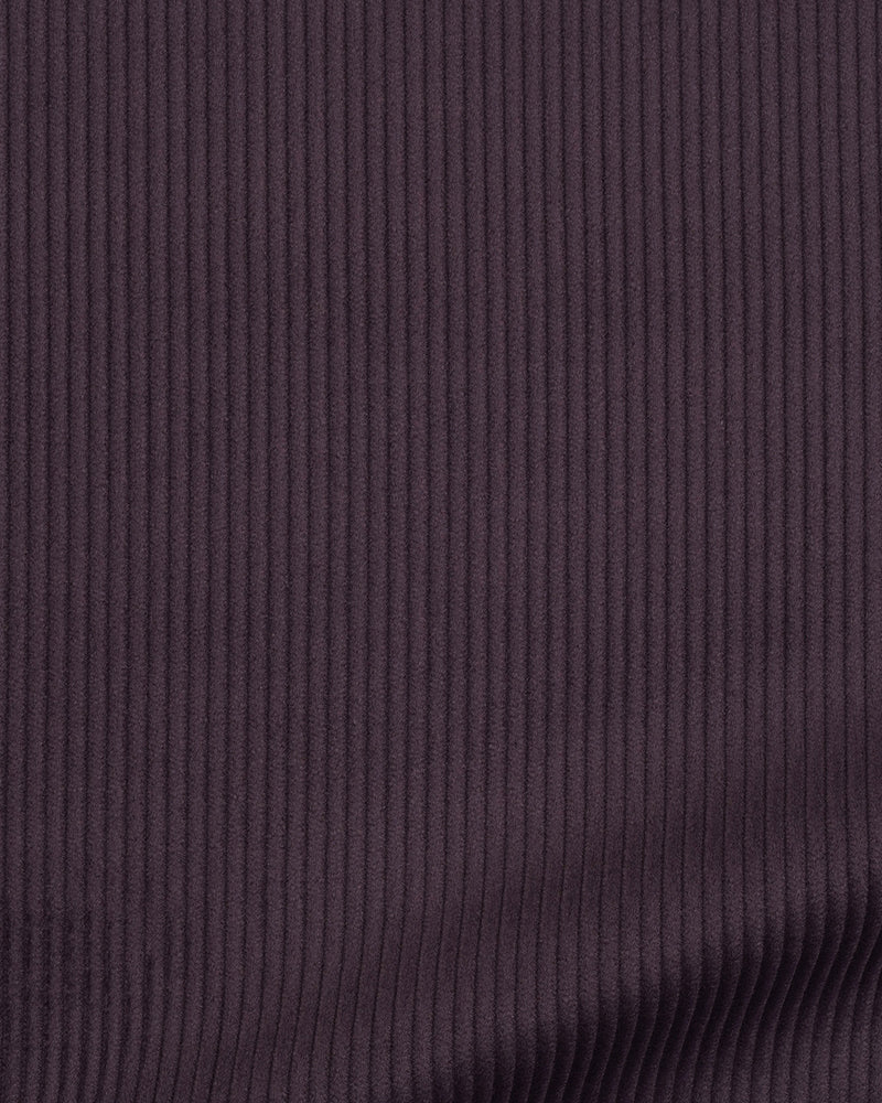 Modrone 8-Wale Dark Purple Corduroy