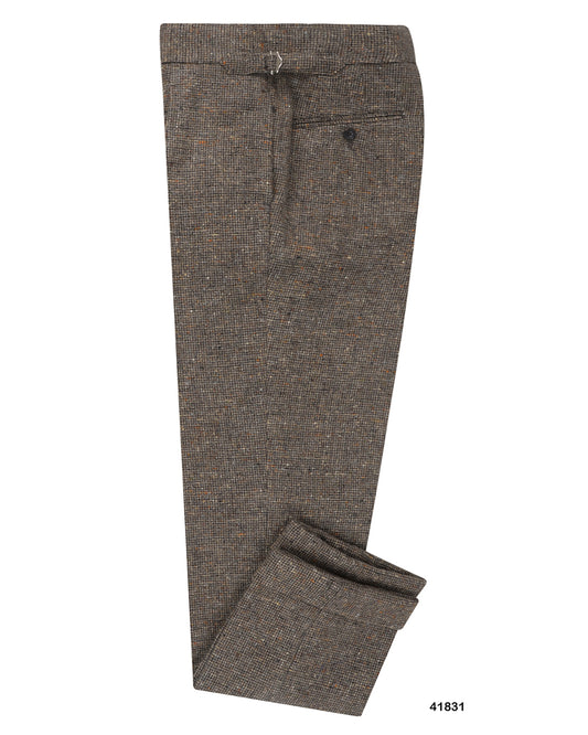 Molloy Plain Donegal Tweed Pants - Taupe