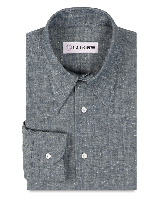 Indigo Speckled Chambray by Kuroki Japan