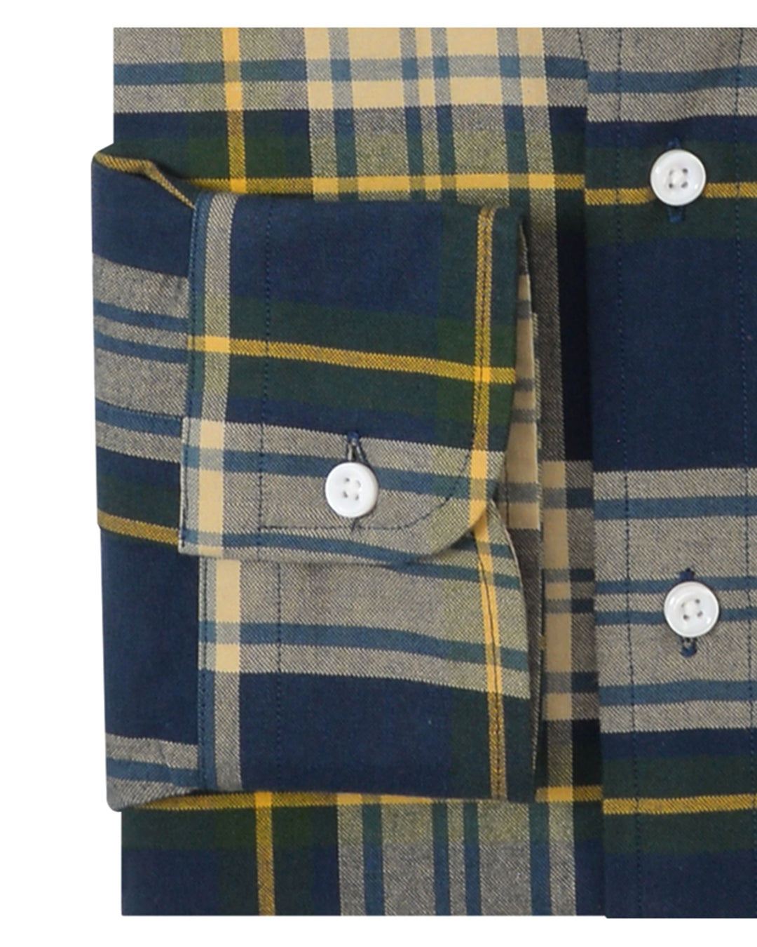 Navy Yellow Madras Checks - 3