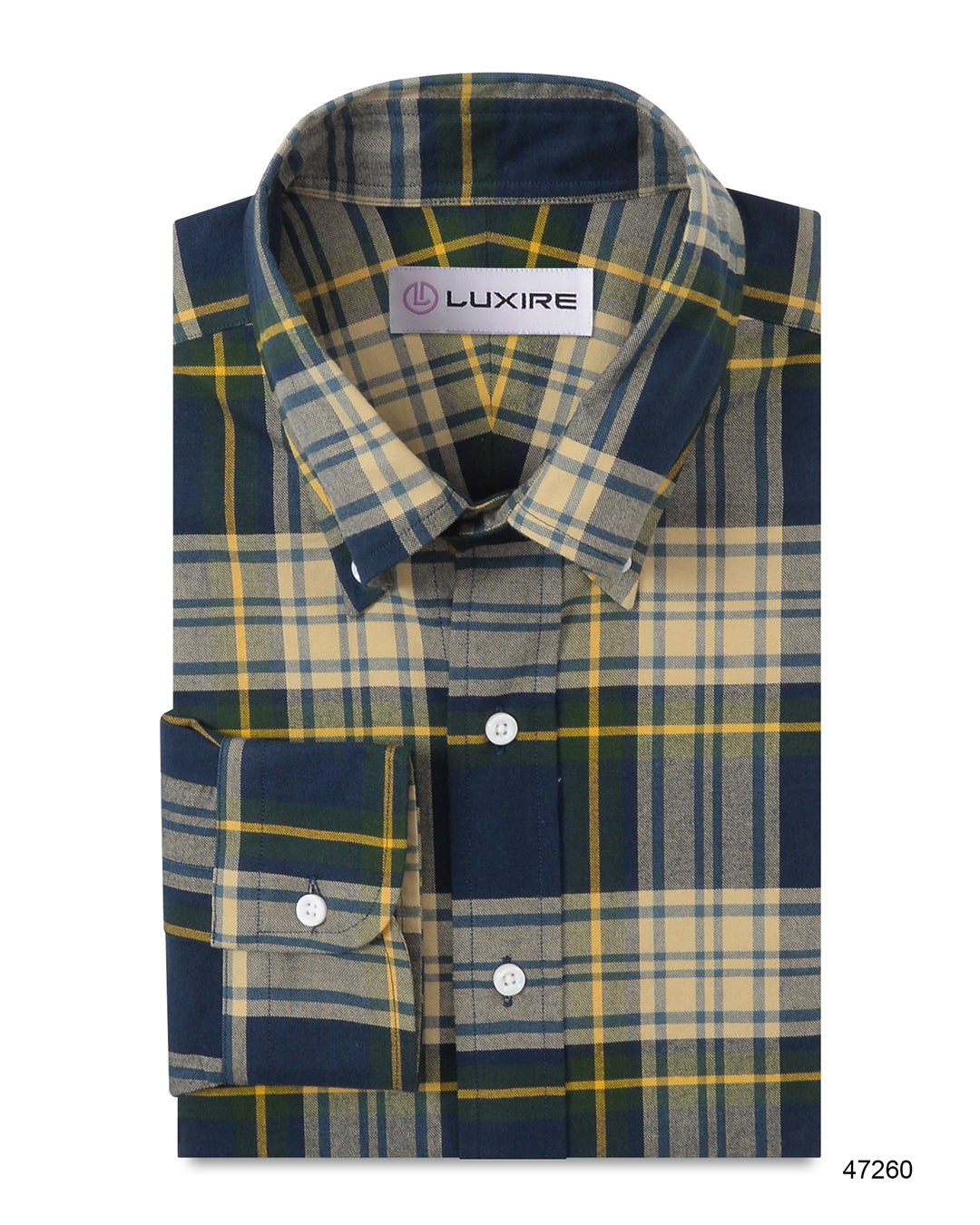 Navy Yellow Madras Checks - 1