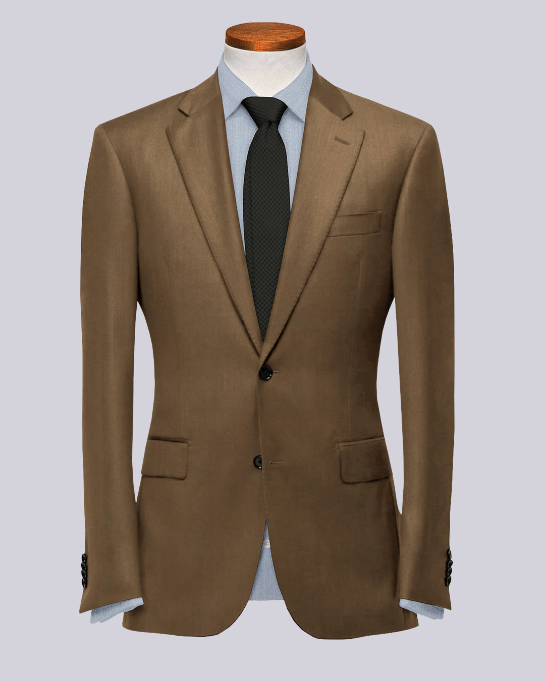 VBC: Sand Woolen Flannel Suit - 2