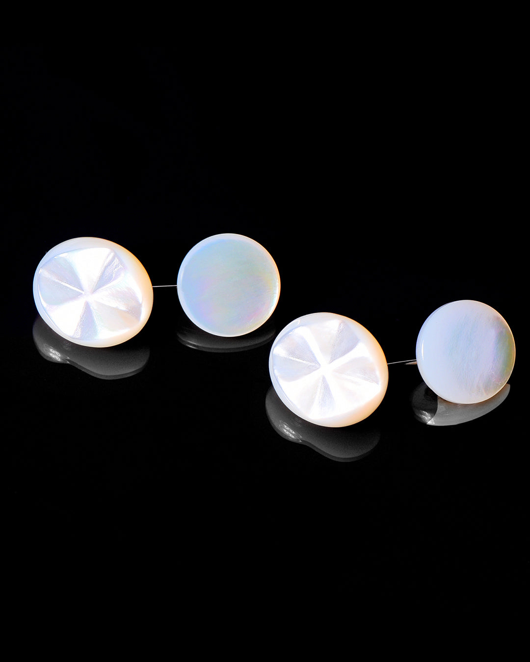 Ovale fresato Pearl White - 1