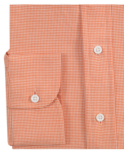 Orange Houndstooth Shirt