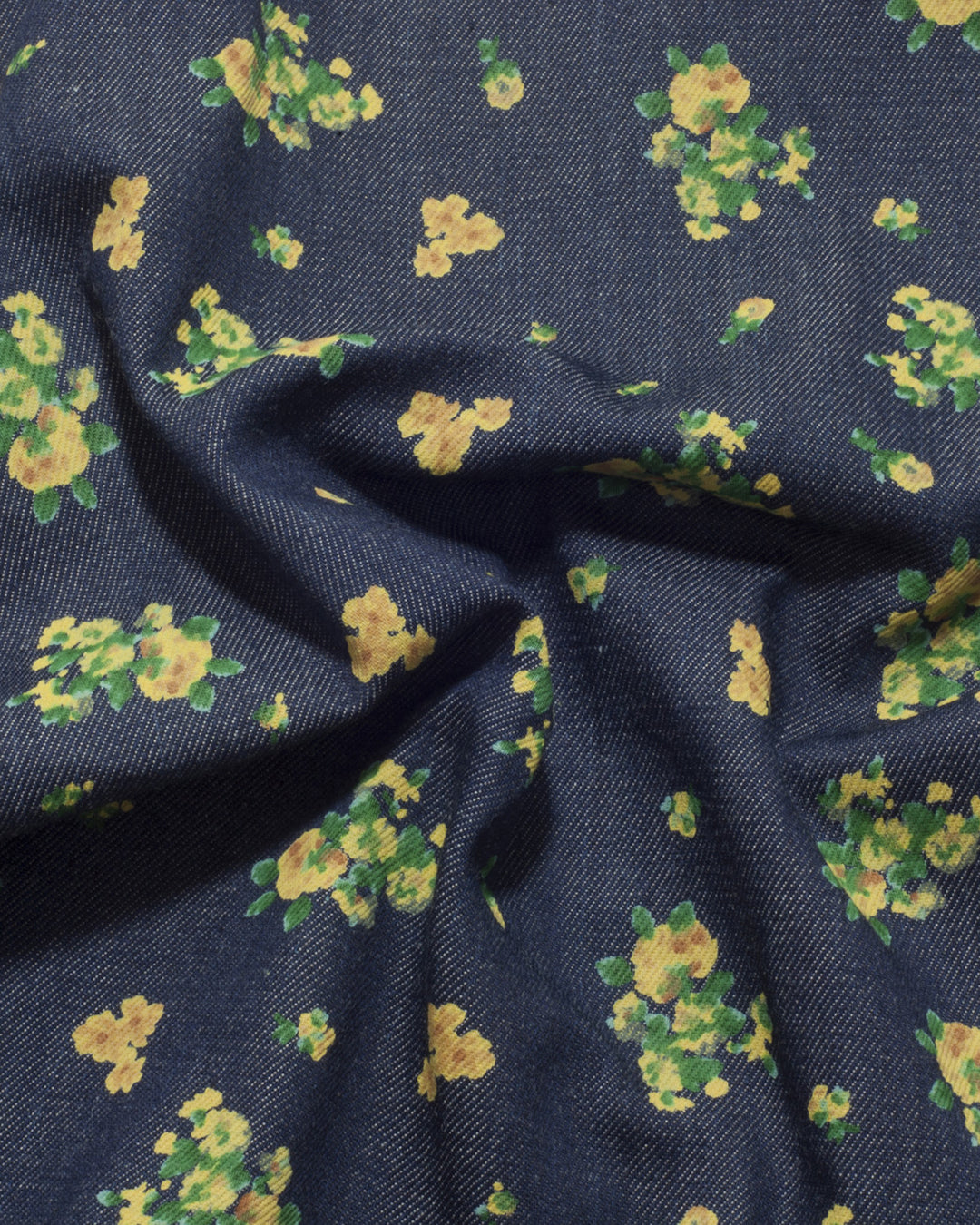 Noragi in Flower Printed Indigo Denim - 3