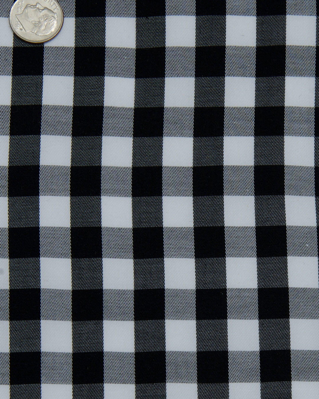 Monti Black White Mid Gingham Twill - 4