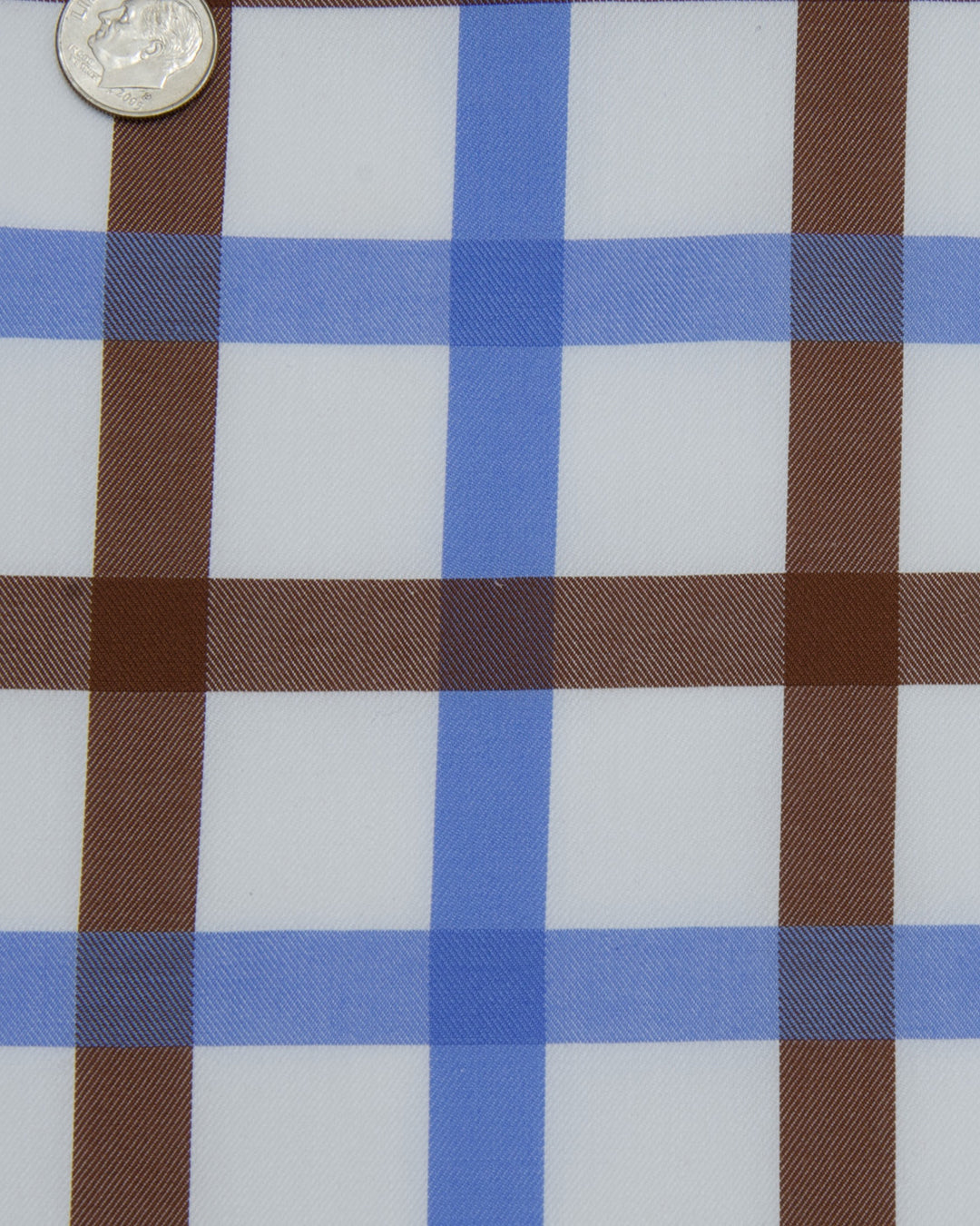 Monti Brown Blue Windowpane Tattersall - 4