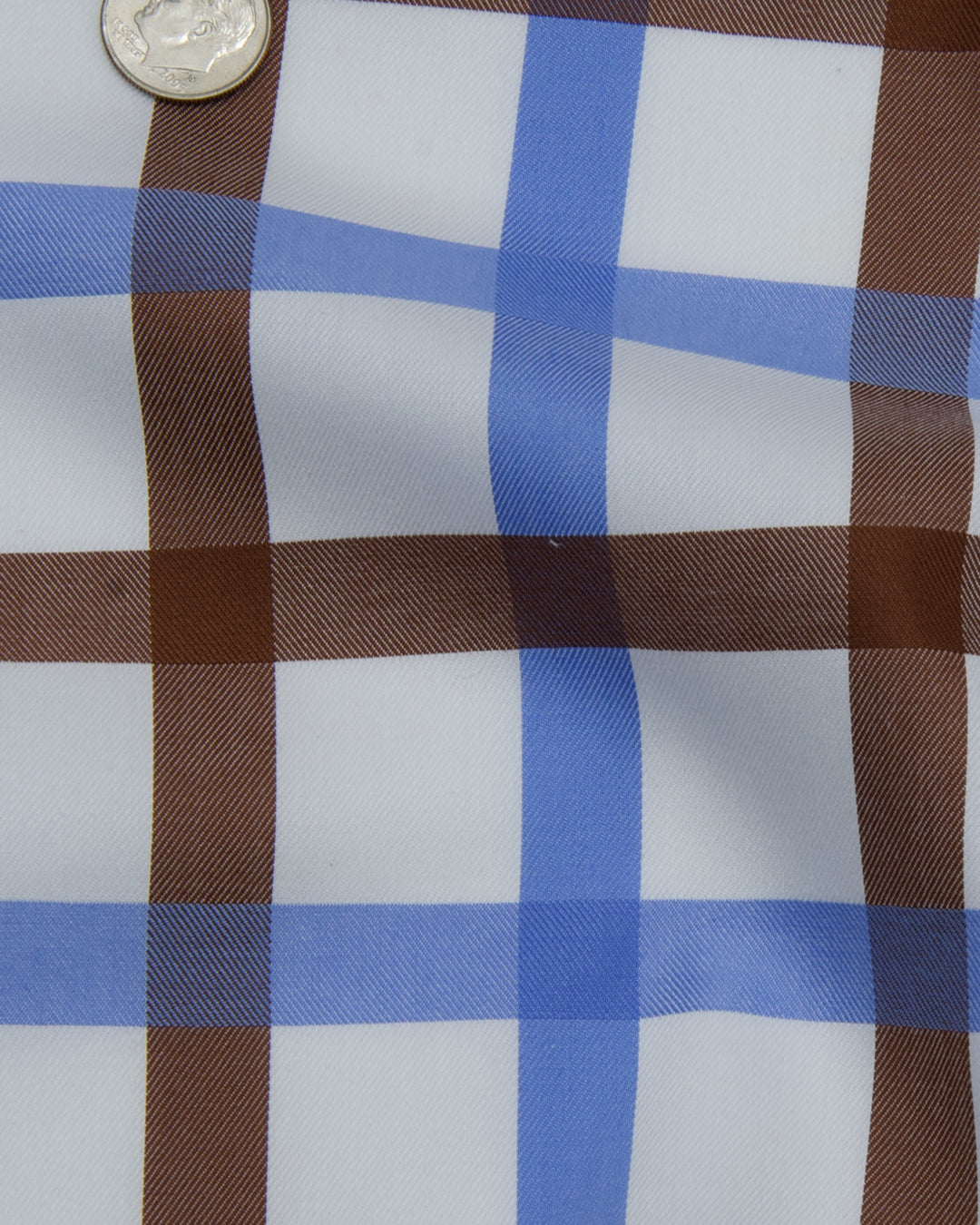 Monti Brown Blue Windowpane Tattersall - 5