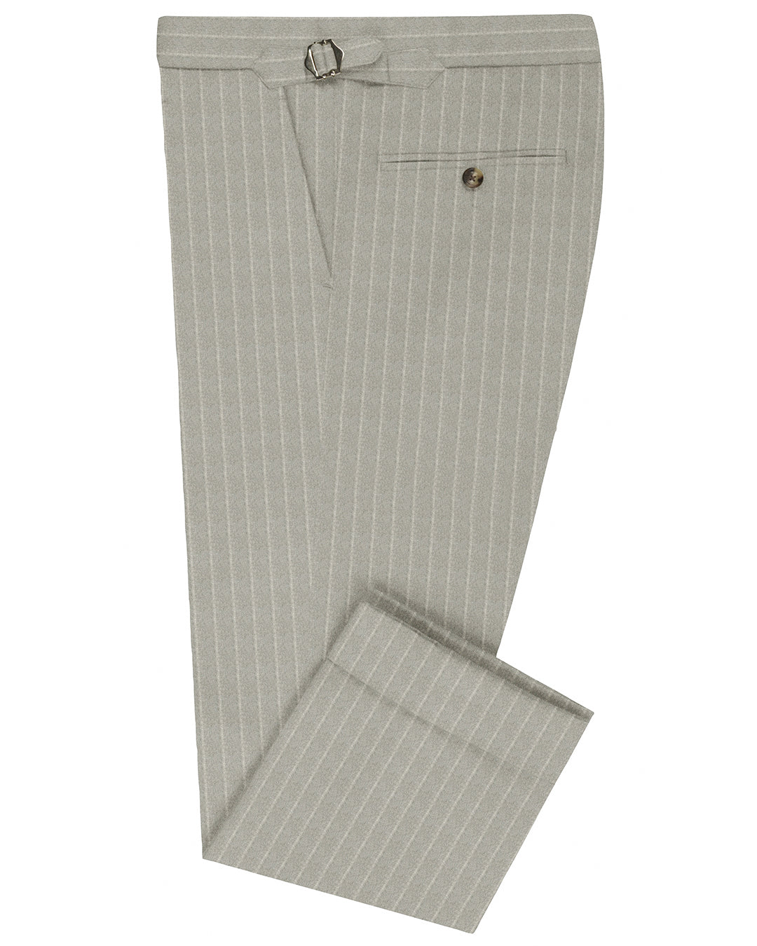 VBC Double Stripes Light Grey Flannel Pants - 1