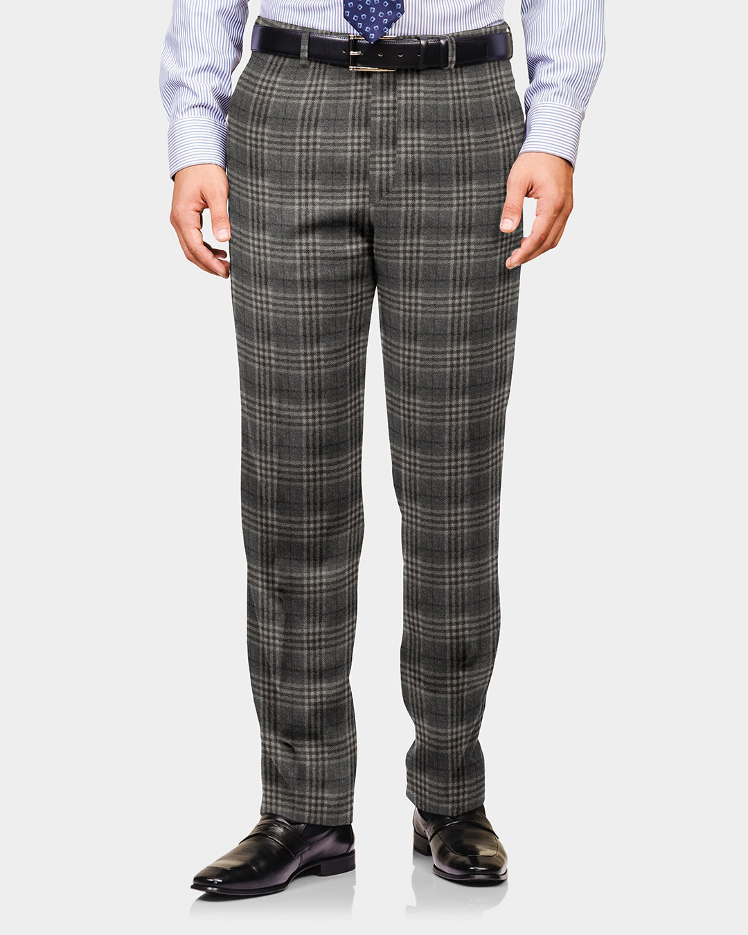 Loro Piana: Grey Tartan Checks - 2