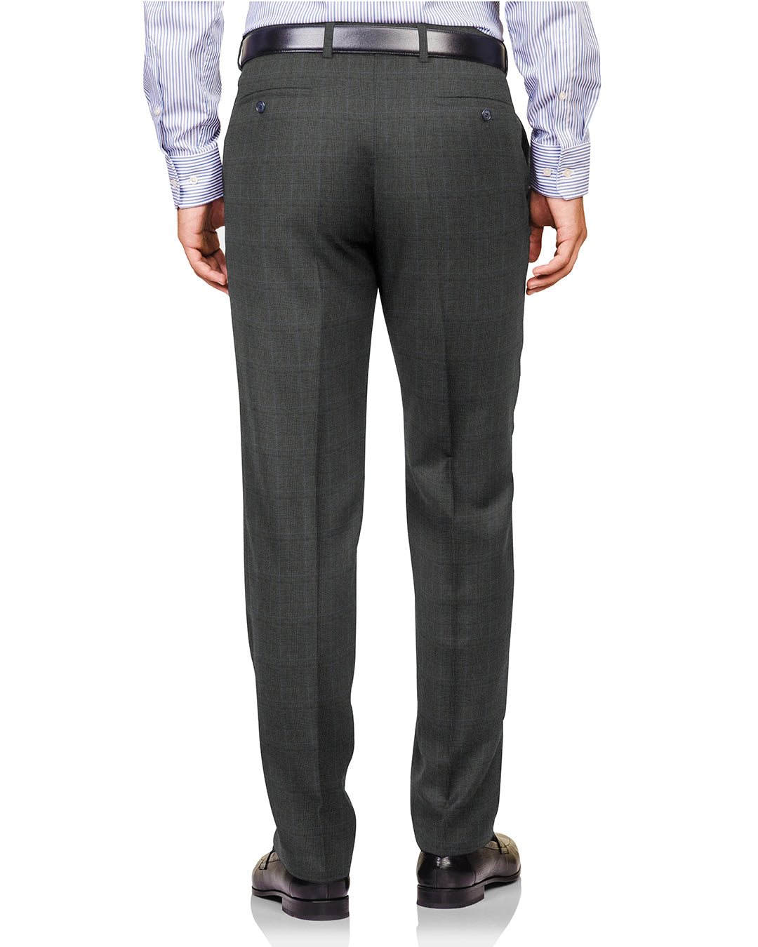 Loro Piana: Dark Grey Glen Checks - 2