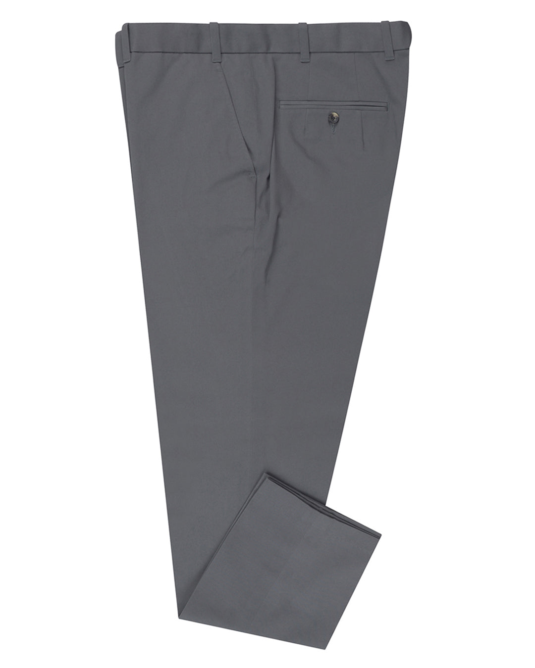 Steel Grey Twill Chino - 1
