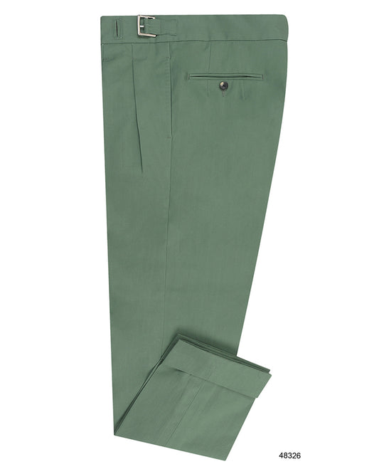 Fresco Sage Green Plain Pants