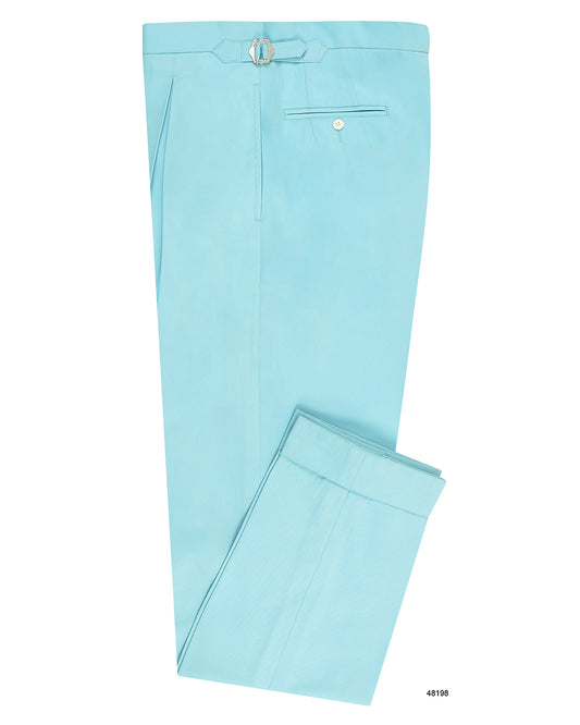 Gulf Stream Blue Cotton Twill Pant