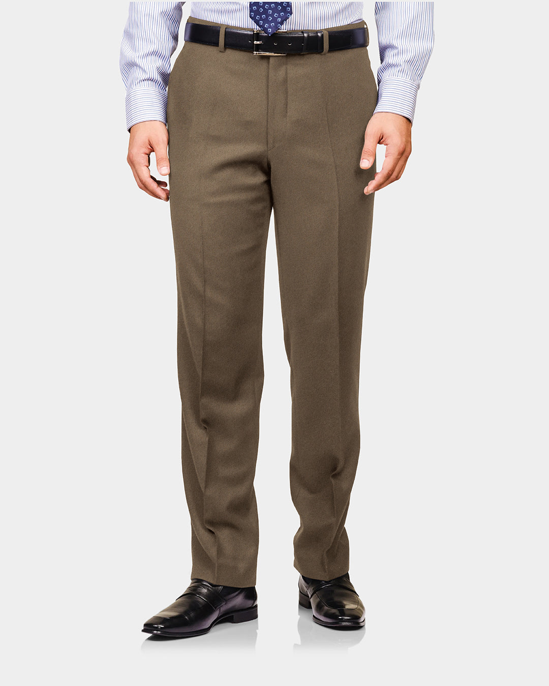 Khaki Stretchable Denim - 2