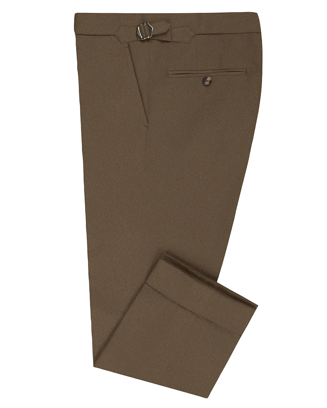 Khaki Stretchable Denim - 1