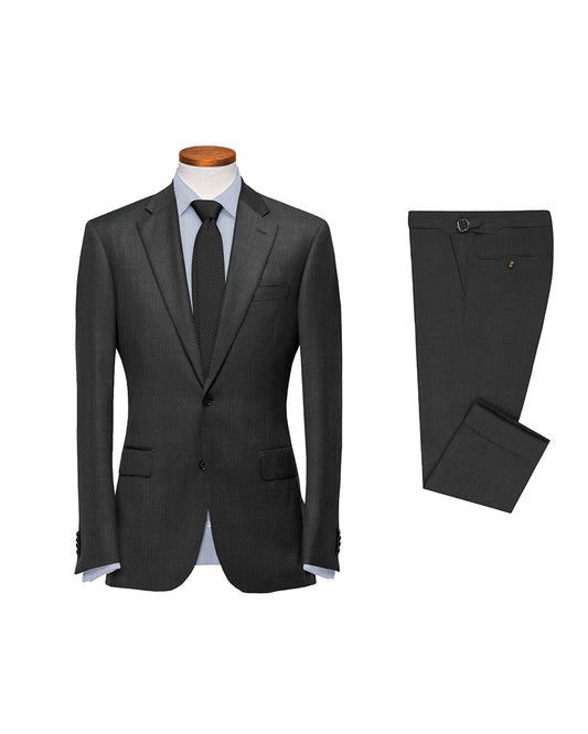 Washable Wool Suit: Dark Grey