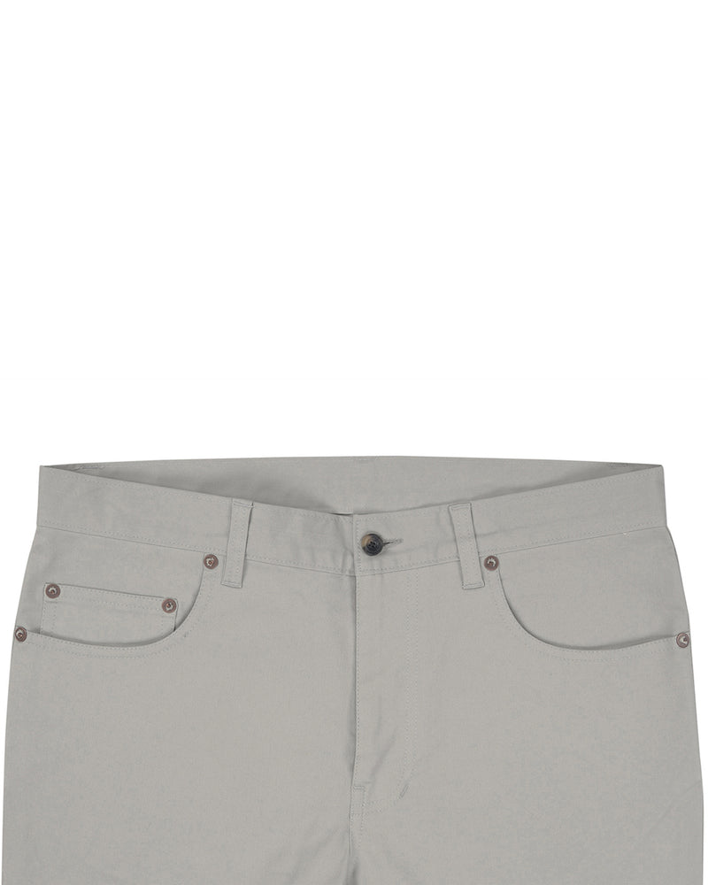 Pastel Stone Grey Twill Chino