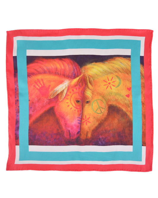 War Horse & Peace Horse Pocket Square