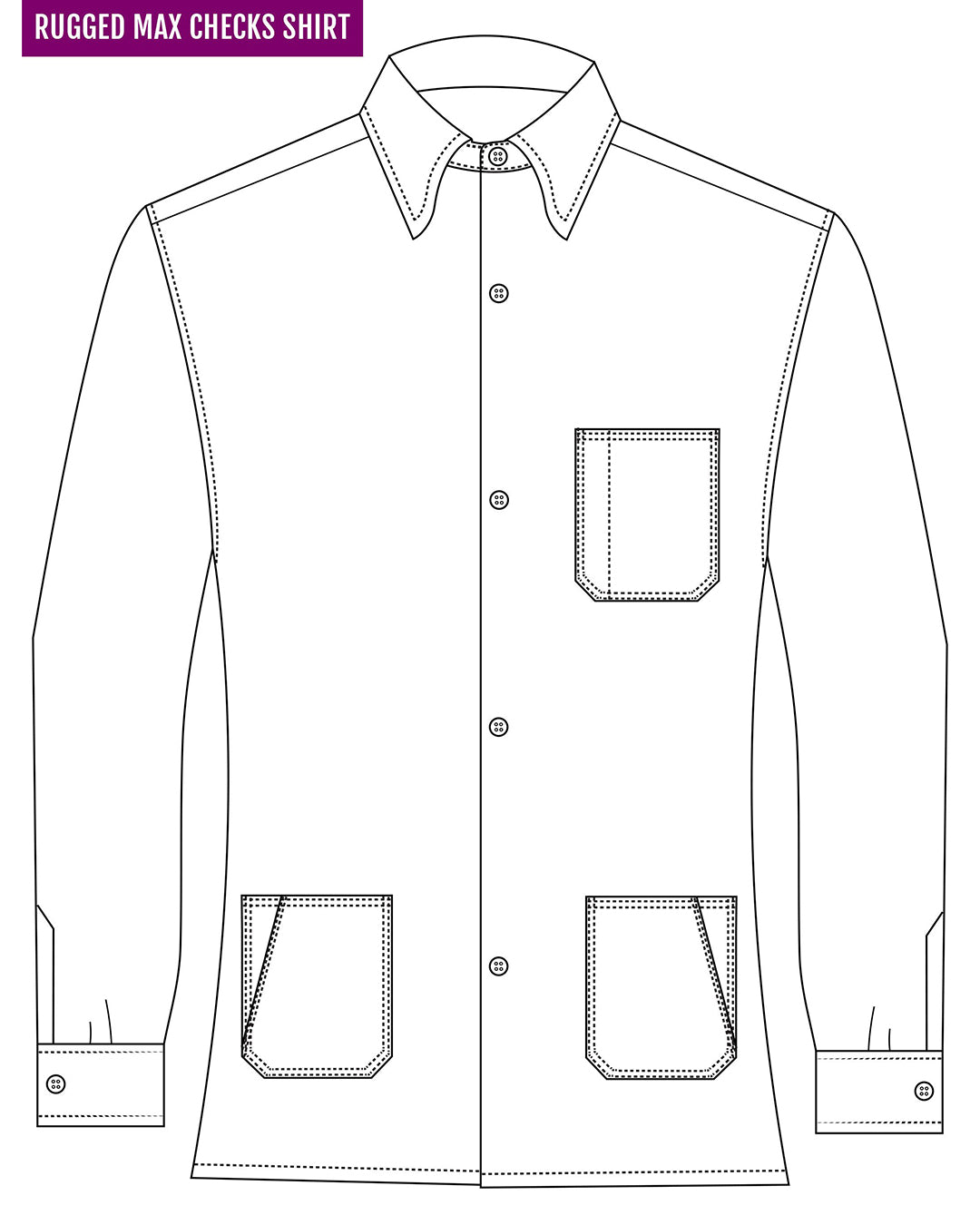Mini Nightshadow Grey Gingham Flannel Work Shirt - 5