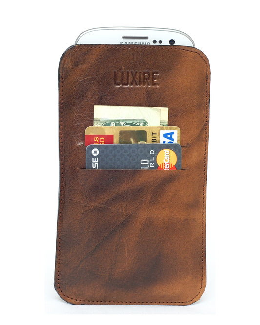 Top-Grain Leather Mobile Case