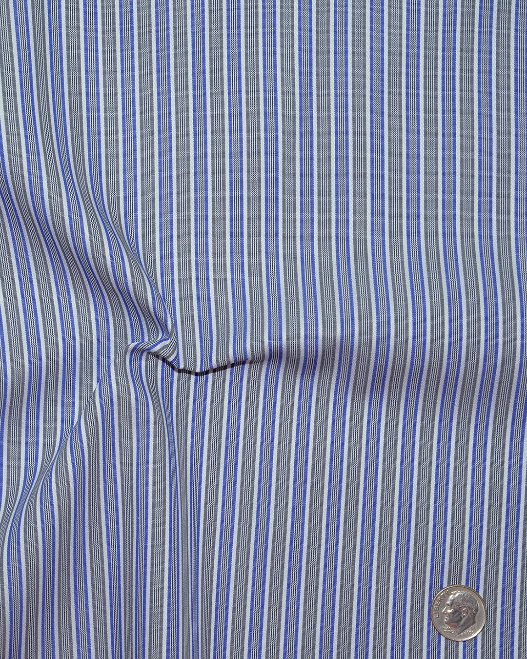 Grey White Blue & Black Alternate Stripes