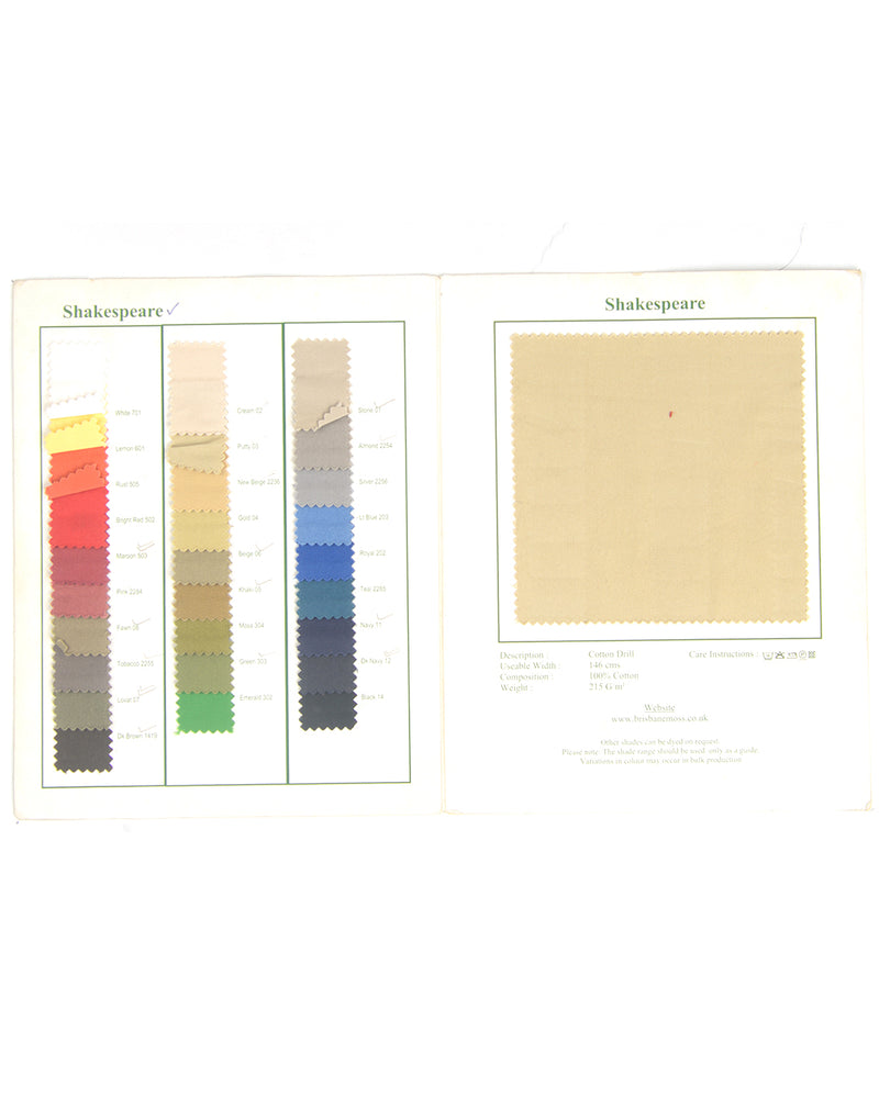 Brisbane Moss Dark Navy Twill