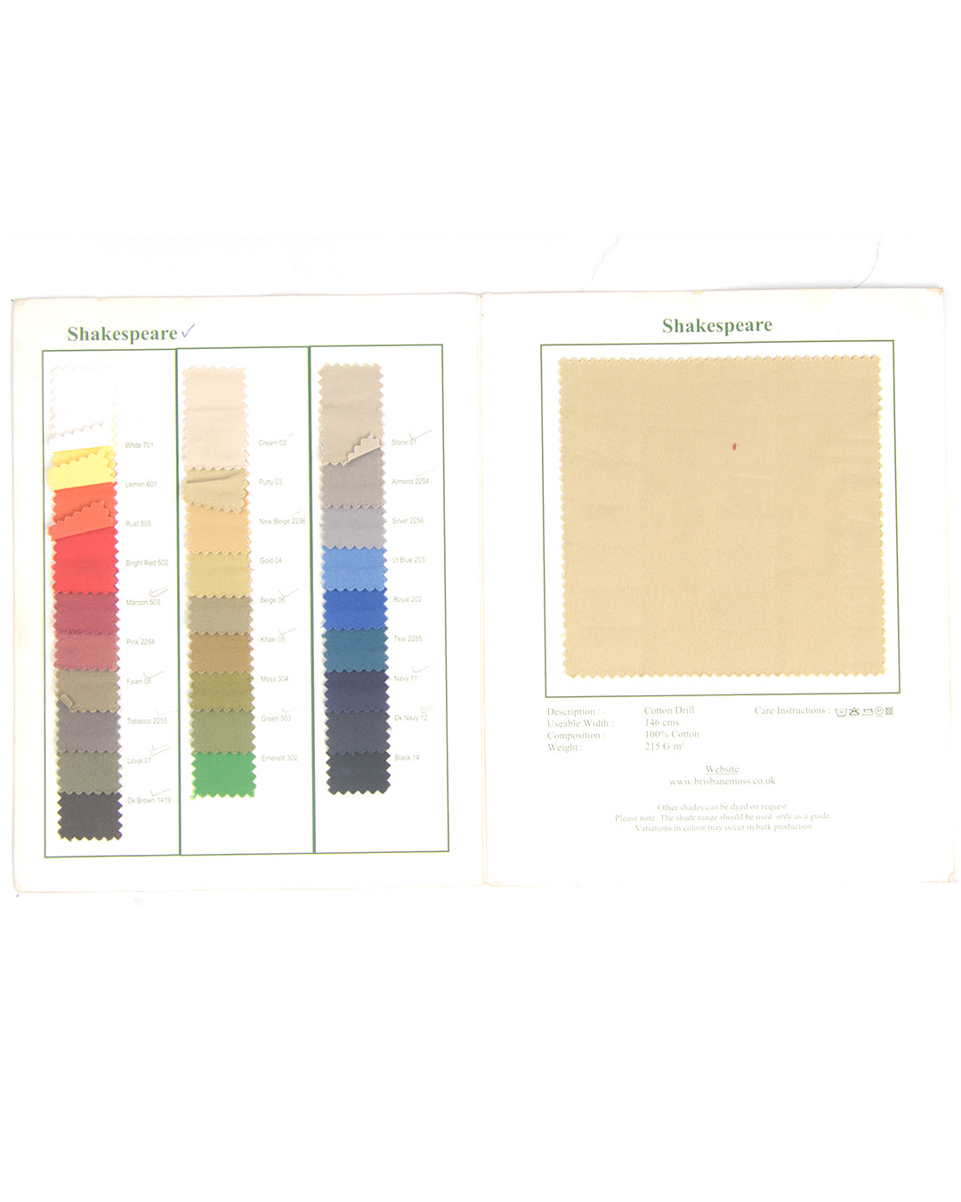 Brisbane Moss Stone Grey Twill - 5