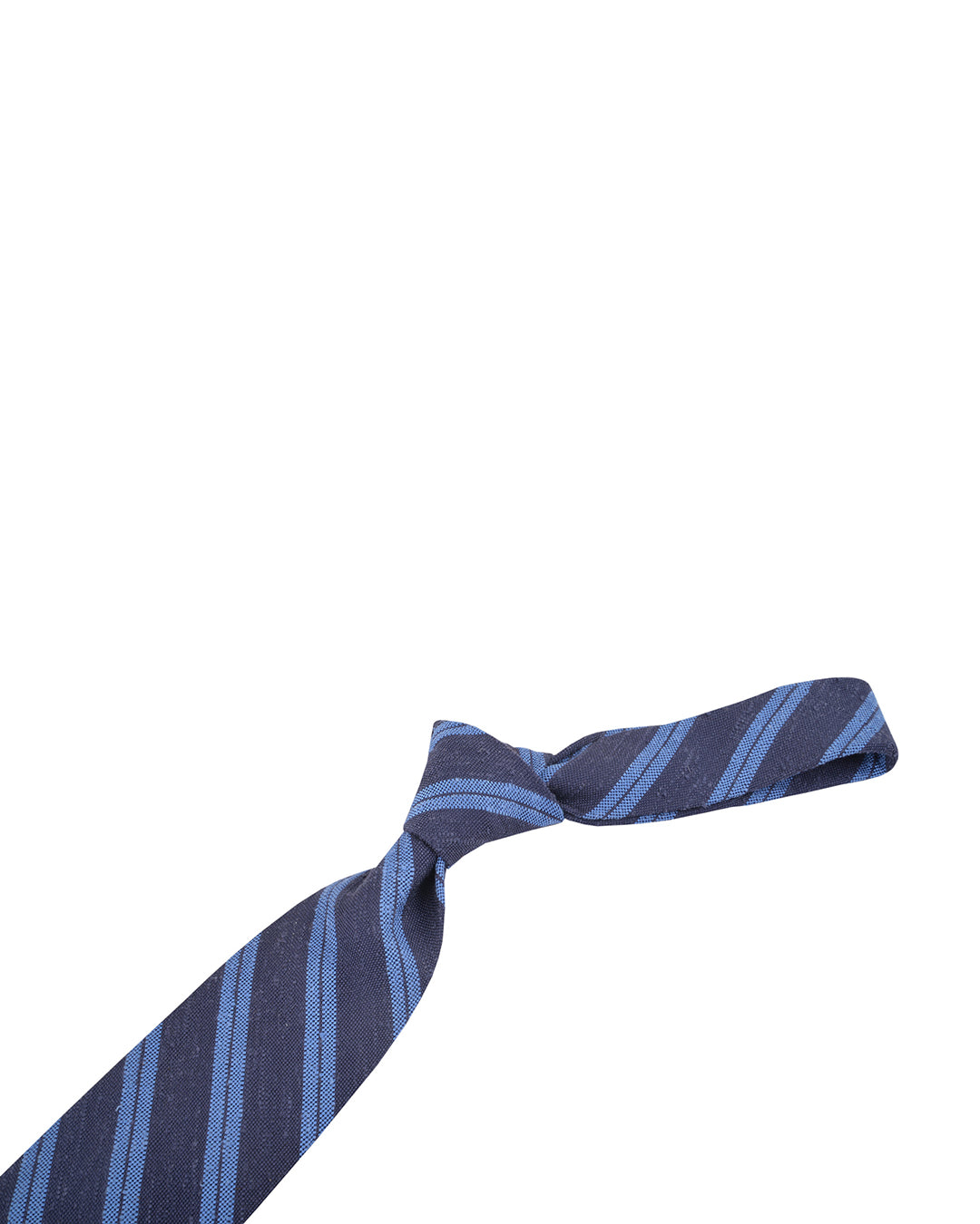 Tie-Sky Blue Stripes on Navy - 1