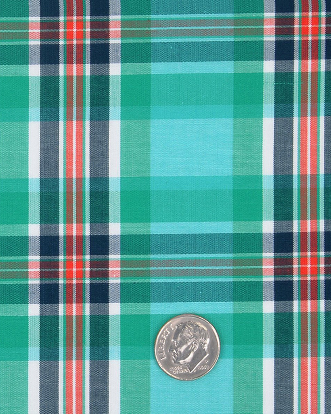 Sea Green Navy Red Madras Checks - 4