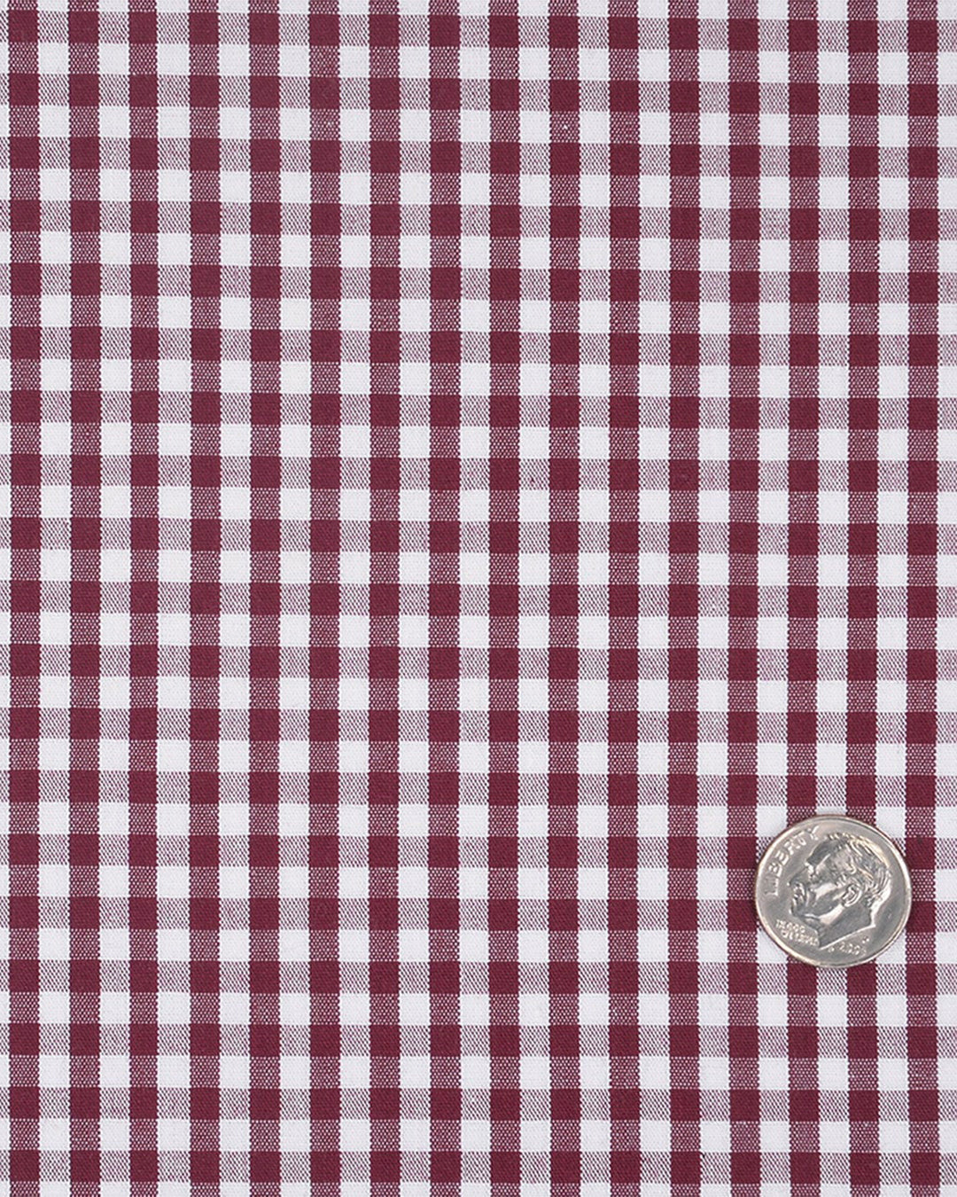 Brick Maroon Gingham Checks - 4