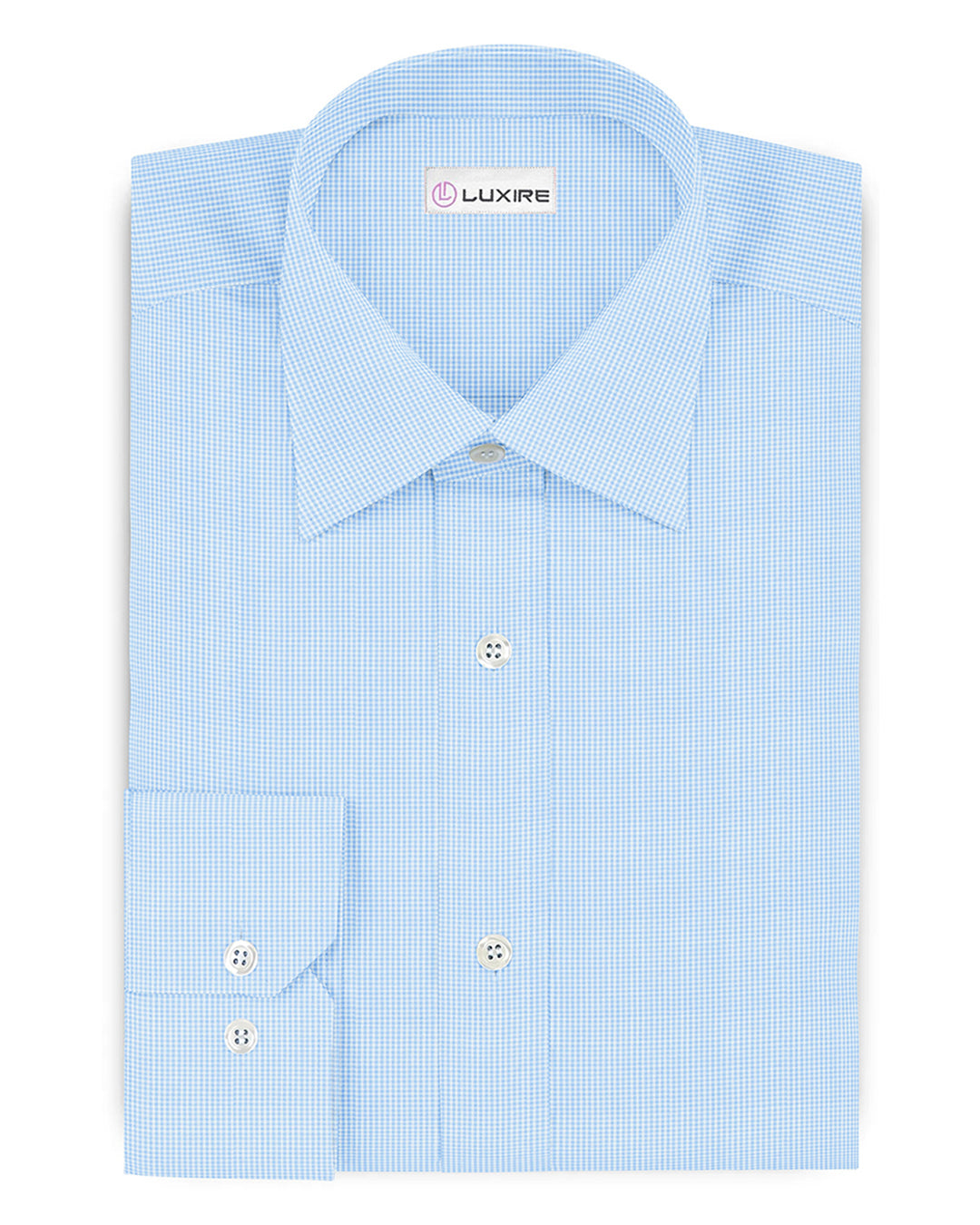 The Finest - Luxire Blue Gingham 300/4 - 1