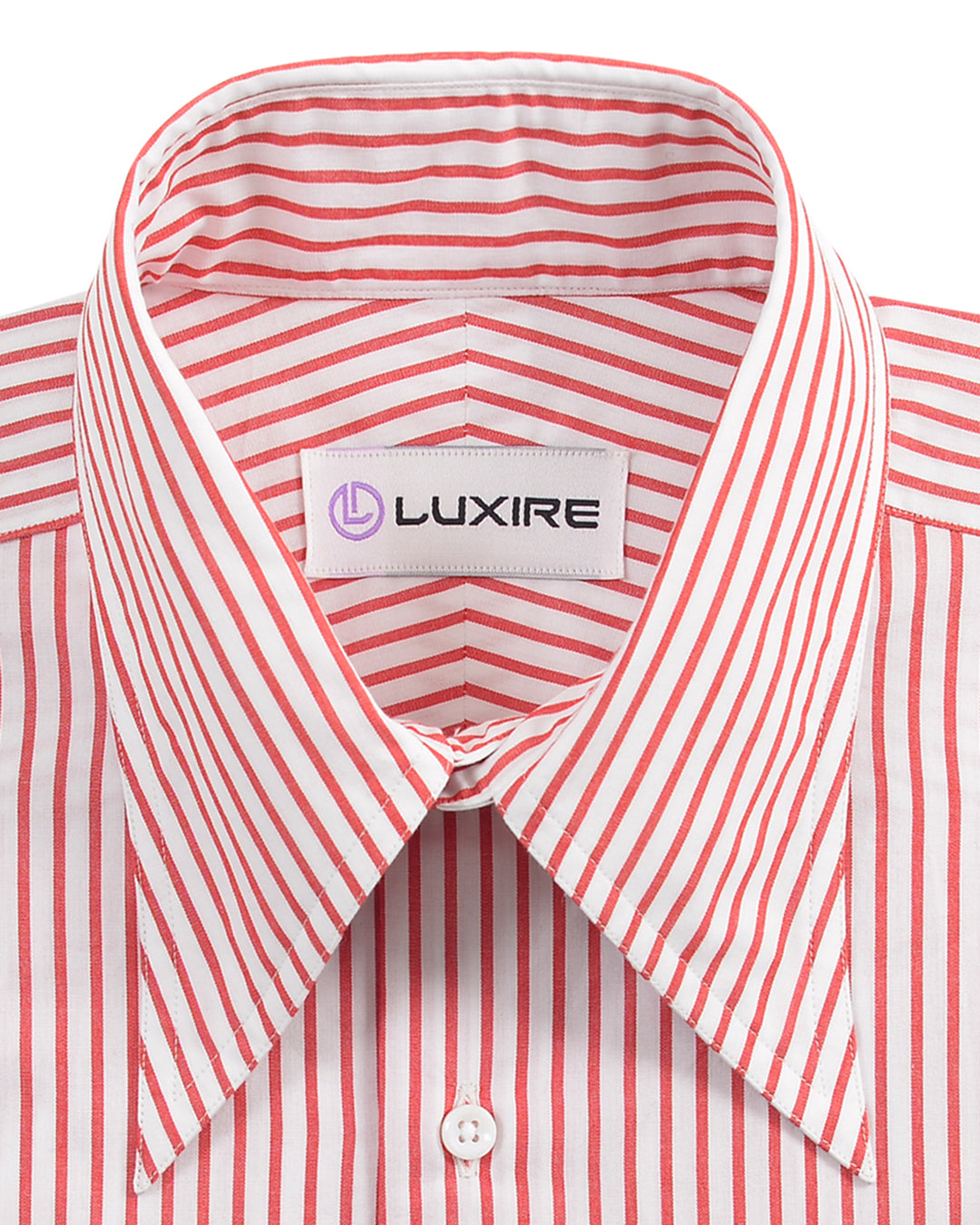 Friday Shirt: Red Pencil Stripes On White - 2