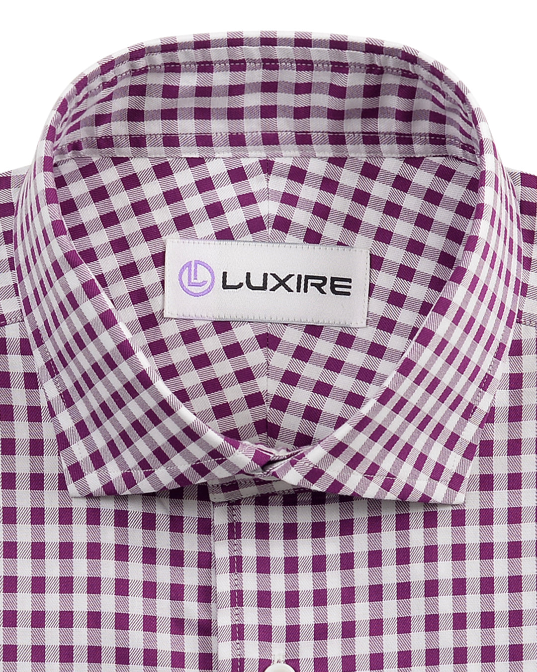 Monti Purple White Small Gingham Twill - 2