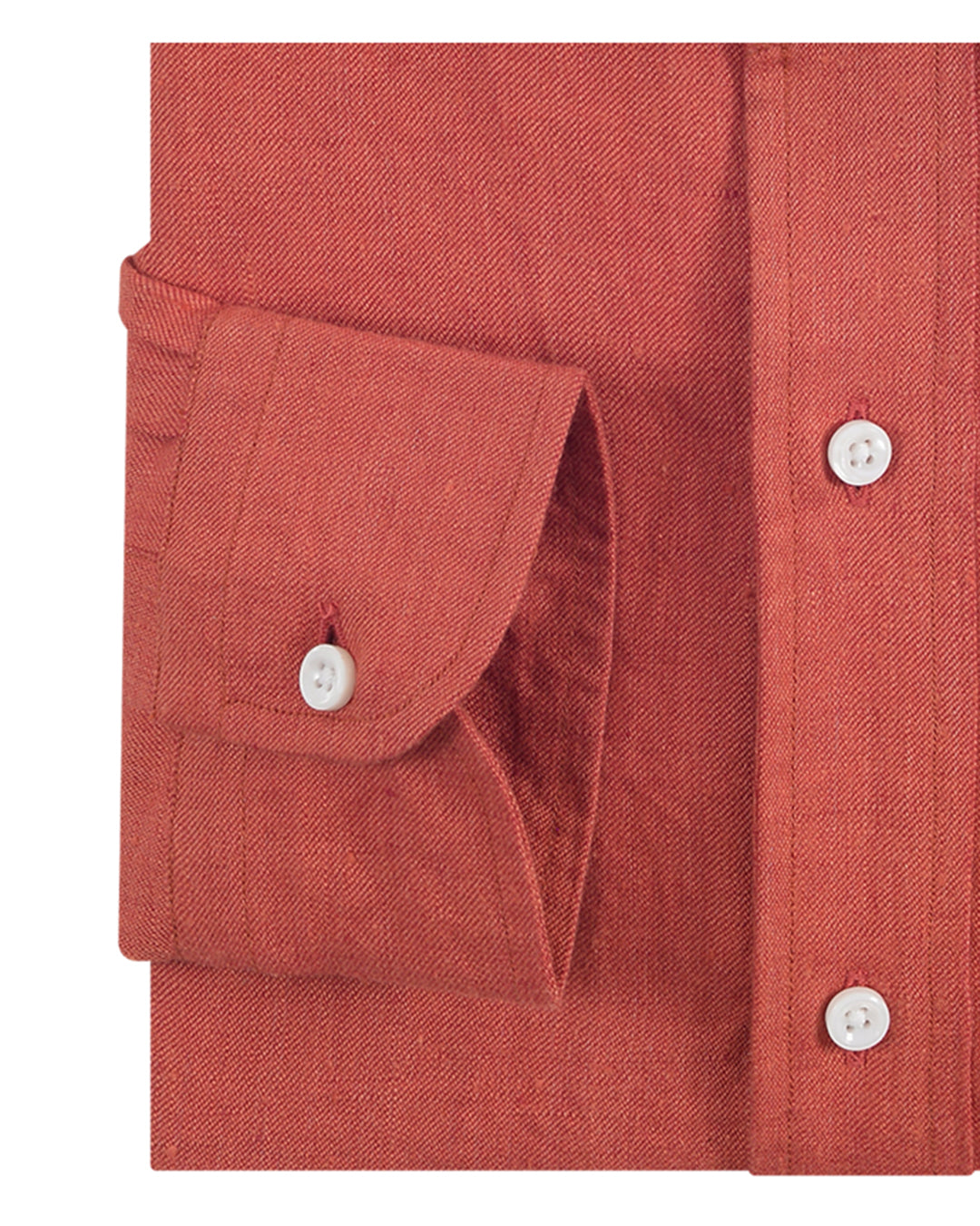 Linen: Reddish Orange Twill - 3